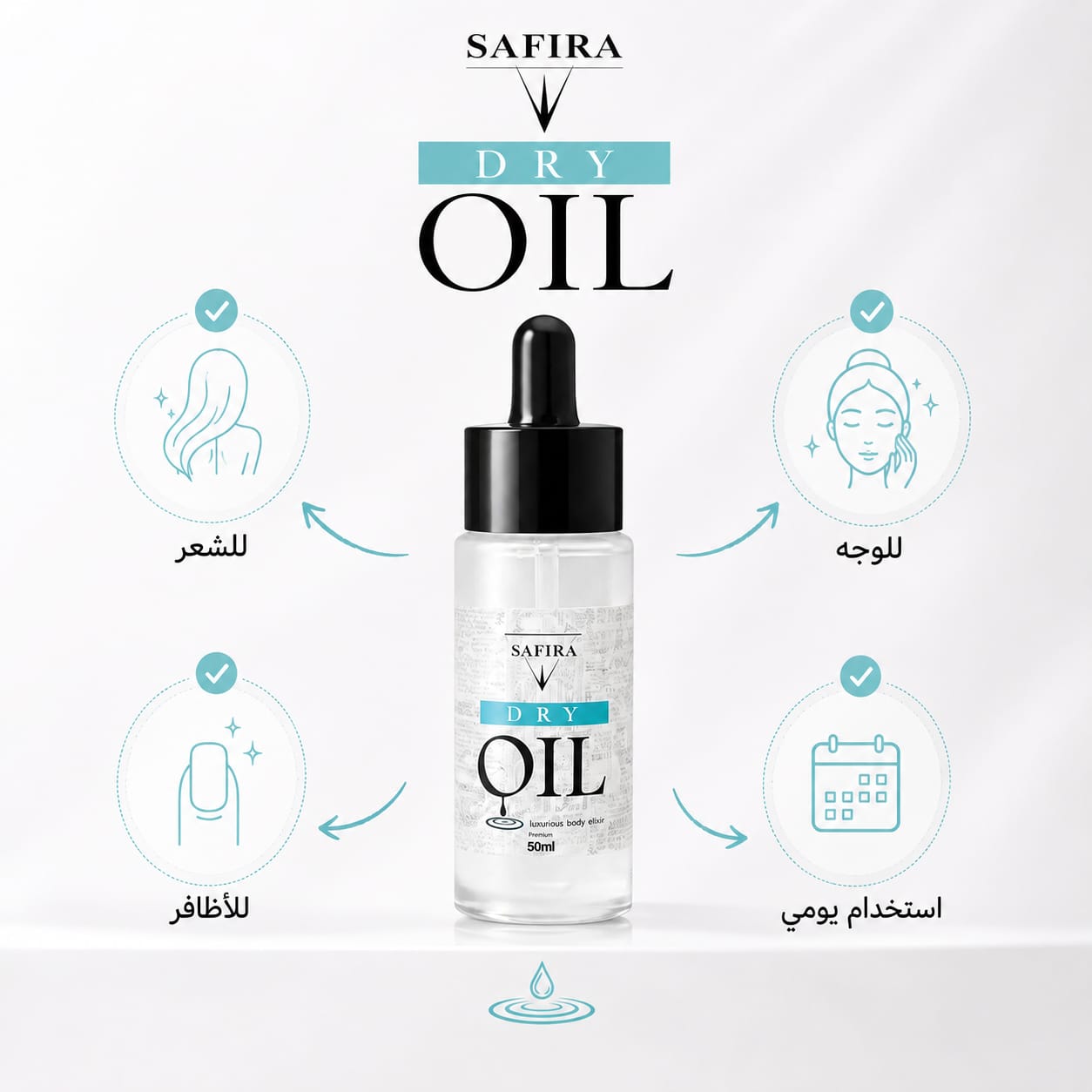 Safira Glow Drop Dry Oil – Face, Hair & Body