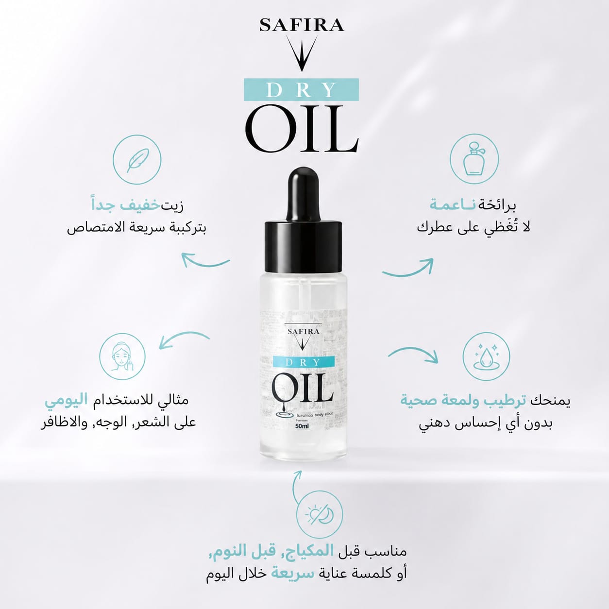 Safira Glow Drop Dry Oil – Face, Hair & Body