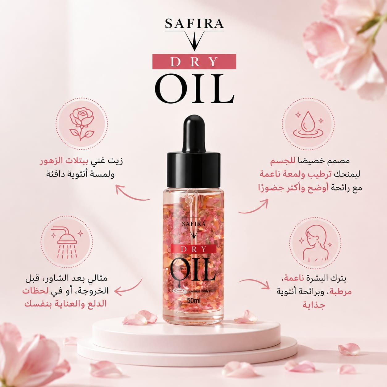 Safira Glow Drop Dry Oil