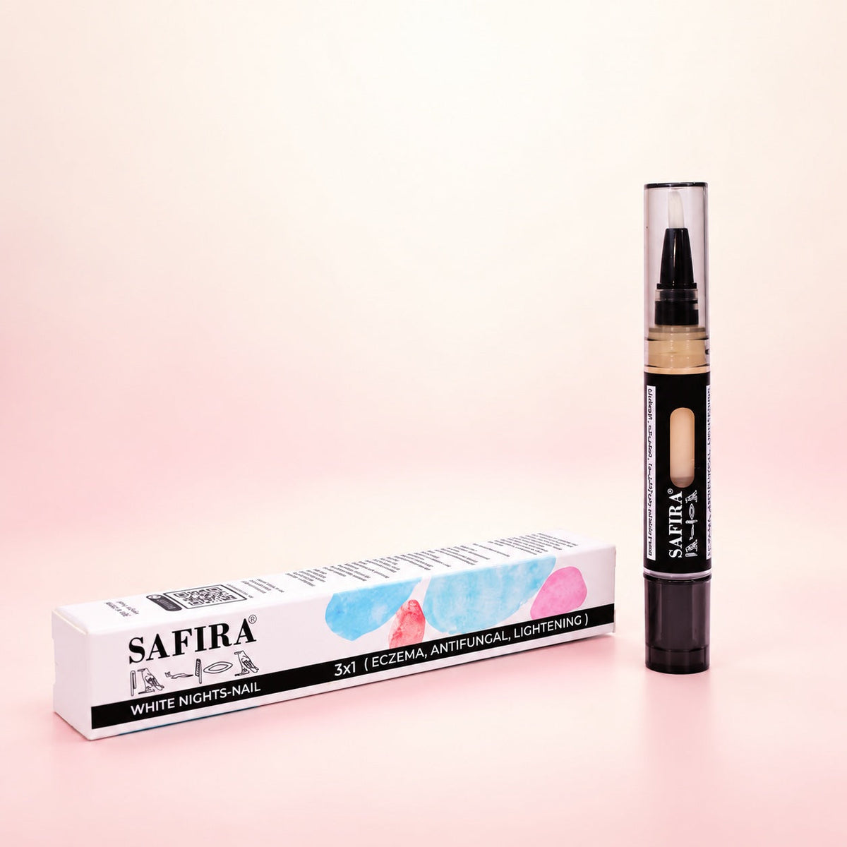 Safira White Nail Serum — Safira studio product photograph