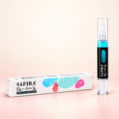 Safira Blue Nail Serum — Safira studio product photograph