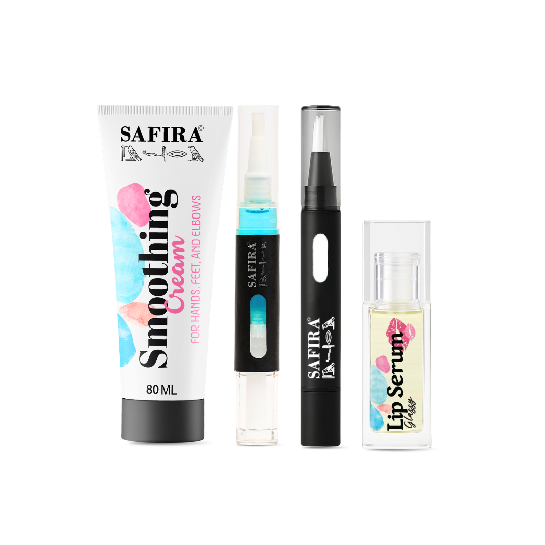 Glow & Repair Bundle (lip serum + Blue + White Nail Serum + smoothing cream) + free shipping